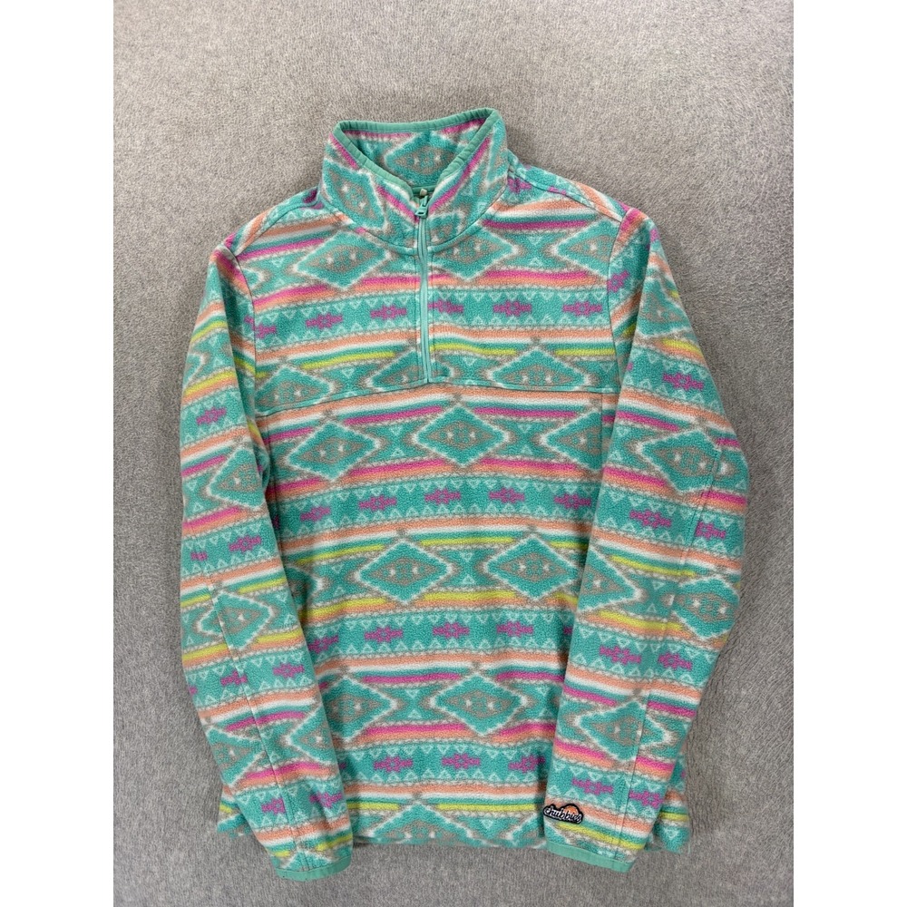 Chubbies‎ APRES 1/4 Zip Miami Vice Fleece Pullover (Men's Medium) Blue